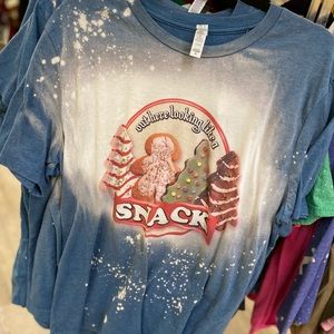 Christmas Debbie cakes bleached tshirt